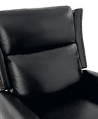 Martina Genuine Leather Manual Swivel Glider Recliner