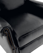 Martina Genuine Leather Manual Swivel Glider Recliner