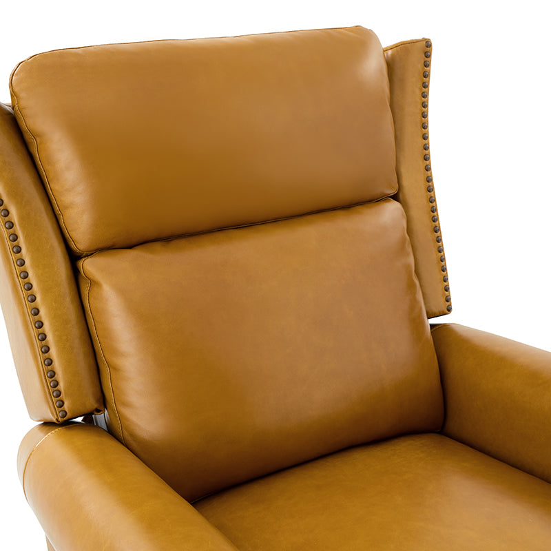 Martina Genuine Leather Manual Swivel Glider Recliner