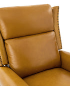 Martina Genuine Leather Manual Swivel Glider Recliner