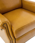 Martina Genuine Leather Manual Swivel Glider Recliner