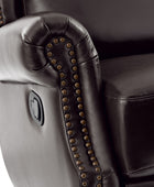 Martina Genuine Leather Manual Swivel Glider Recliner