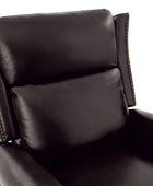 Martina Genuine Leather Manual Swivel Glider Recliner