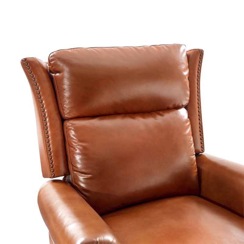 Martina Genuine Leather Manual Swivel Glider Recliner