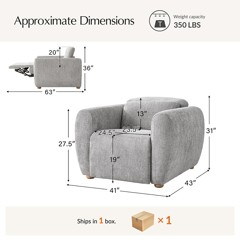 Tobias Dual-Motor Power Recliner Motion Chair