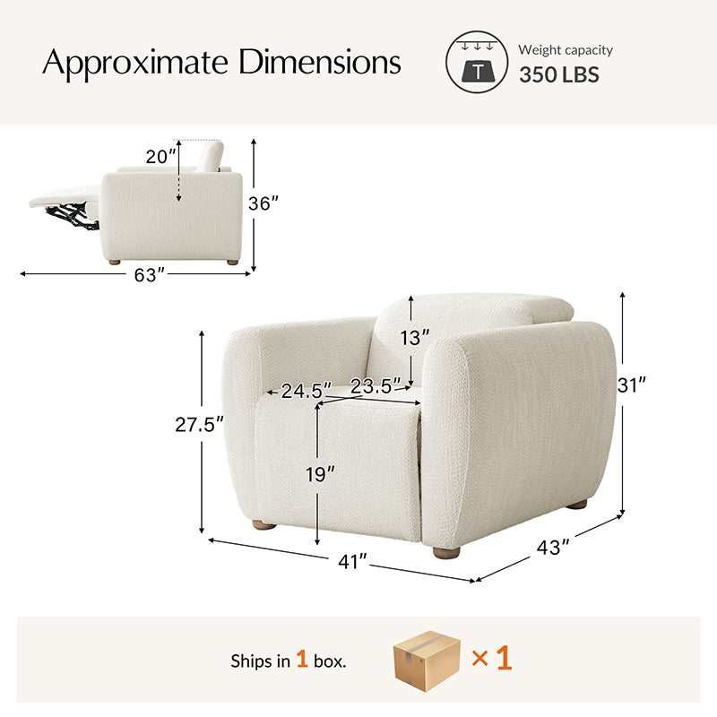 Tobias Dual-Motor Power Recliner Motion Chair