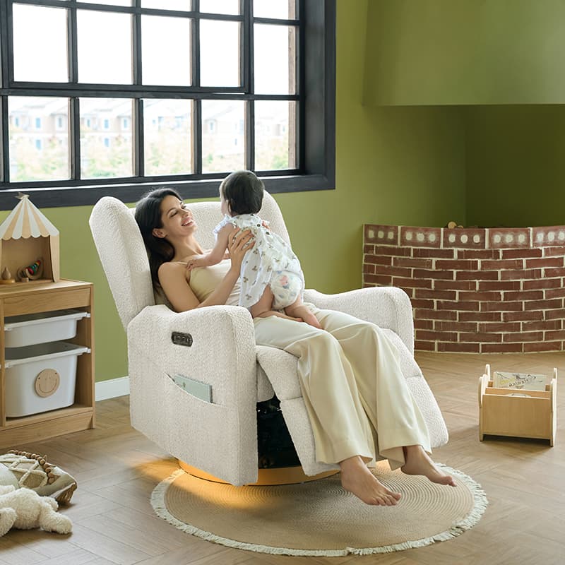 Rex Swivel Nursery Glider Recliner Chair