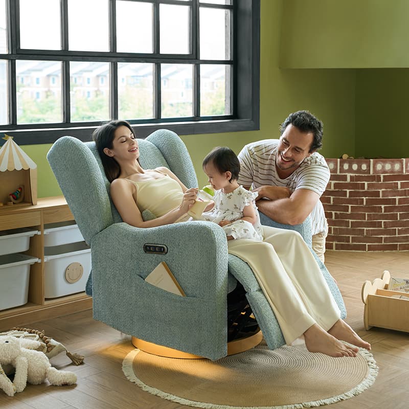 Rex Swivel Nursery Glider Recliner Chair