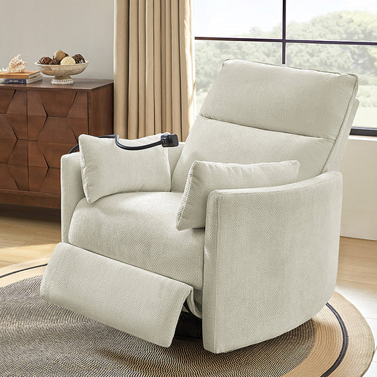 Arthur 38" Power Rocking Swivel Nursery Recliner with USB