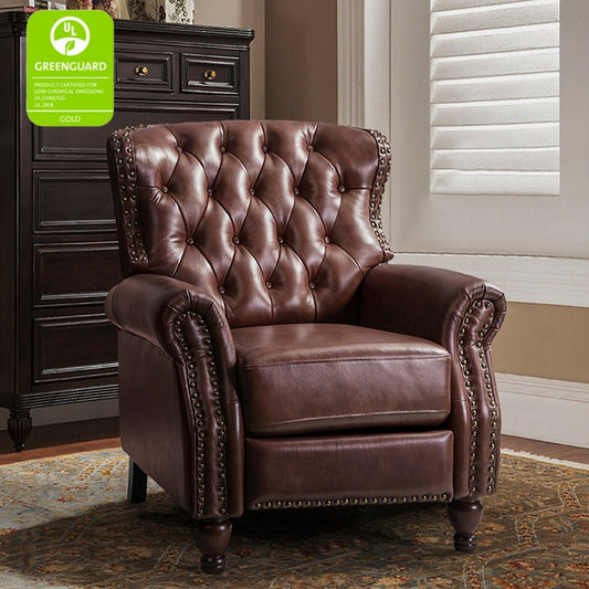 Gabrielle Genuine Leather Oversized Recliner