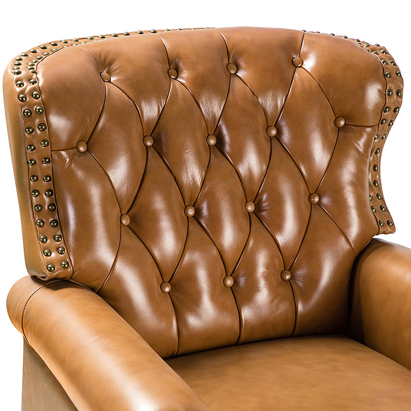 Gabrielle Genuine Leather Oversized Recliner