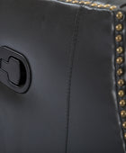 Epimetheus Genuine Leather Manual Swivel Recliner