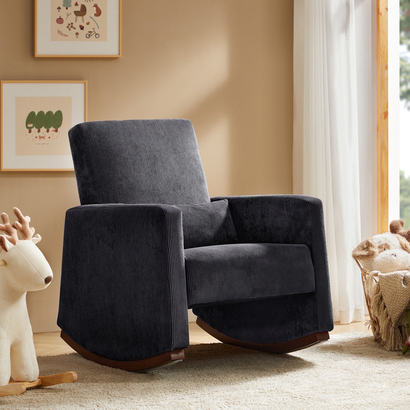 Ed Modern Nursery Rocking Chair with Durable and Stable Frame