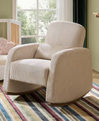 Richard Modern Solid Wood Rocking Chair with Lumbar Pillow