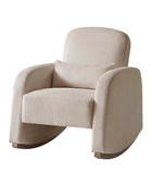 Richard Modern Solid Wood Rocking Chair with Lumbar Pillow