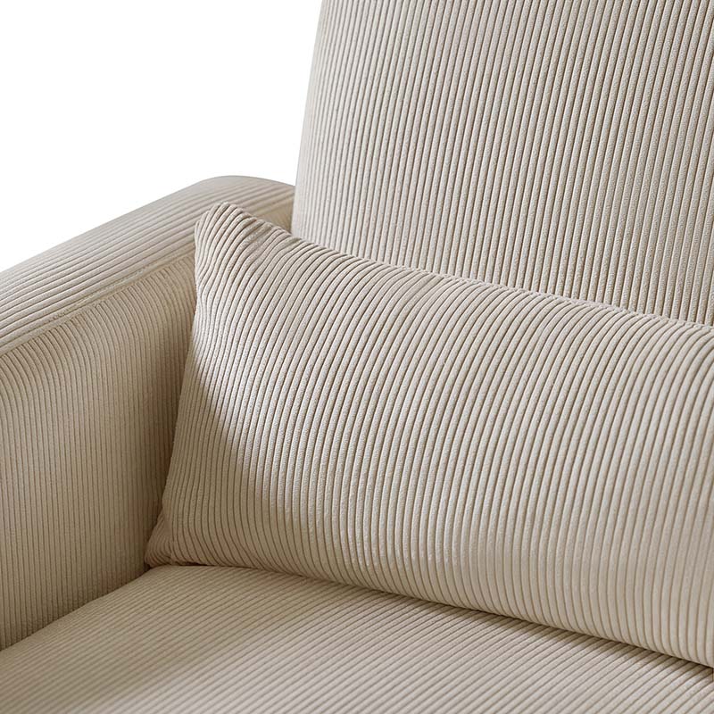 Richard Modern Solid Wood Rocking Chair with Lumbar Pillow