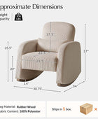 Richard Modern Solid Wood Rocking Chair with Lumbar Pillow