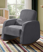 Richard Modern Solid Wood Rocking Chair with Lumbar Pillow