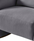 Richard Modern Solid Wood Rocking Chair with Lumbar Pillow