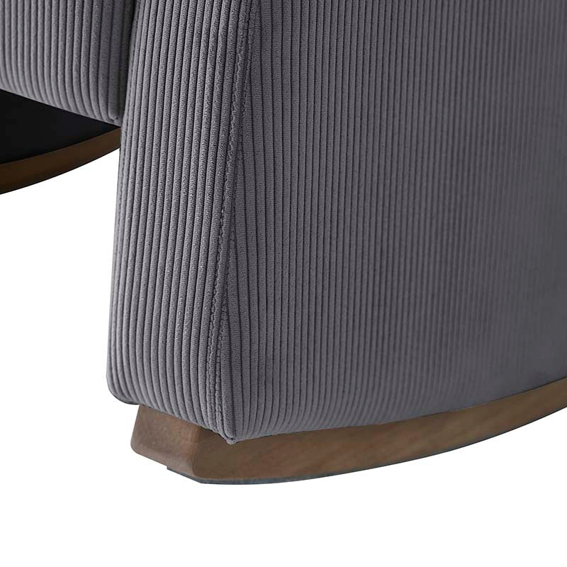 Richard Modern Solid Wood Rocking Chair with Lumbar Pillow