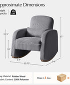 Richard Modern Solid Wood Rocking Chair with Lumbar Pillow