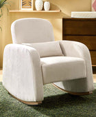 Richard Modern Solid Wood Rocking Chair with Lumbar Pillow