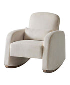 Richard Modern Solid Wood Rocking Chair with Lumbar Pillow