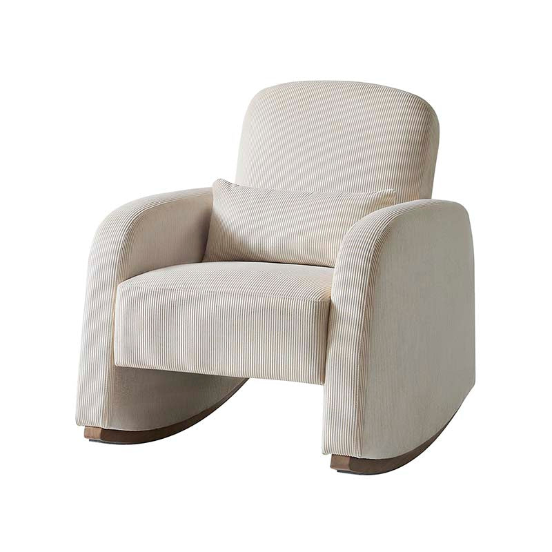 Richard Modern Solid Wood Rocking Chair with Lumbar Pillow