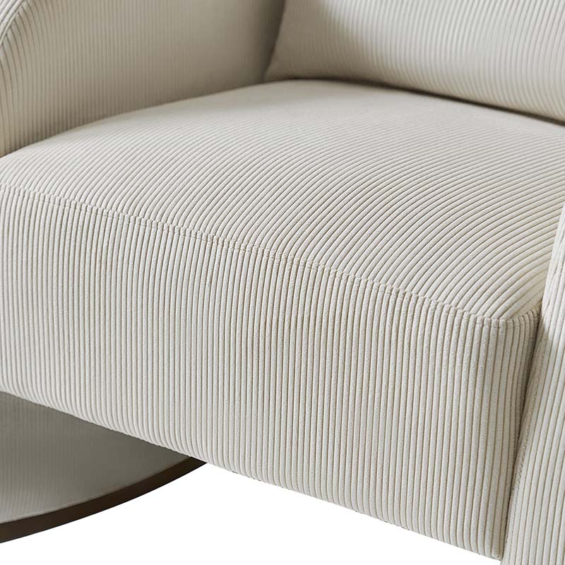 Richard Modern Solid Wood Rocking Chair with Lumbar Pillow