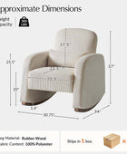 Richard Modern Solid Wood Rocking Chair with Lumbar Pillow
