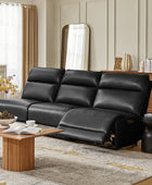 Raphael Genuine Leather Power Reclining Sectional with USB and Type-C