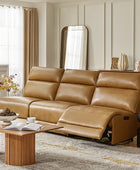 Raphael Genuine Leather Power Reclining Sectional with USB and Type-C