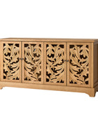 Jordan 63″ Wide 4-Door Sideboard – Solid Wood Console Cabinet