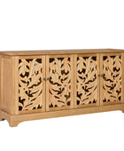 Jordan 63″ Wide 4-Door Sideboard – Solid Wood Console Cabinet