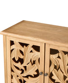 Jordan 63″ Wide 4-Door Sideboard – Solid Wood Console Cabinet