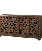 Jordan 63″ Wide 4-Door Sideboard – Solid Wood Console Cabinet
