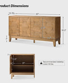 Kamu 60''  Sideboard : Stylish Shoe Storage Cabinet Entryway Solution