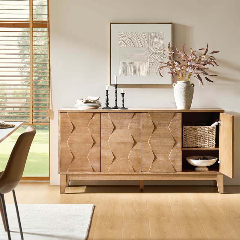 Kamu 60''  Sideboard : Stylish Shoe Storage Cabinet Entryway Solution