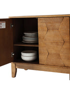 Kamu 60″ Wood Sideboard – Mid-Century Modern Storage Cabinet