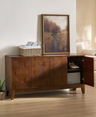 Kamu 60″ Wood Sideboard – Mid-Century Modern Storage Cabinet