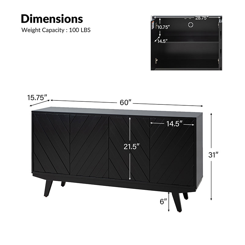 Jeremias 60" Wide Sideboard