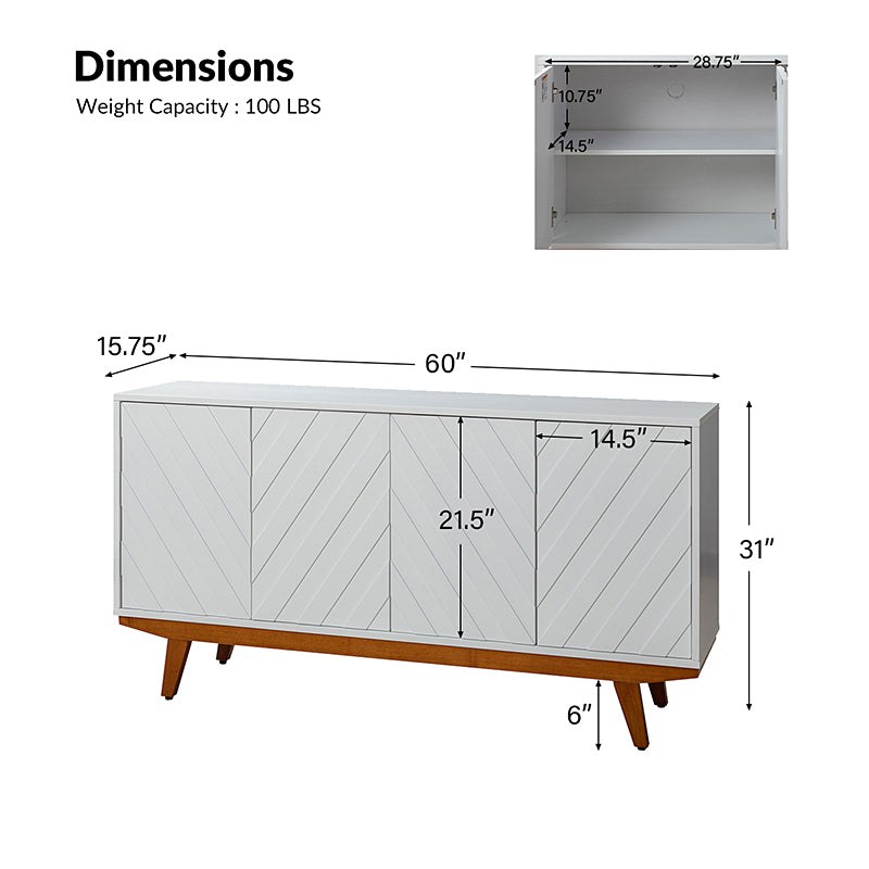 Jeremias 60" Wide Sideboard