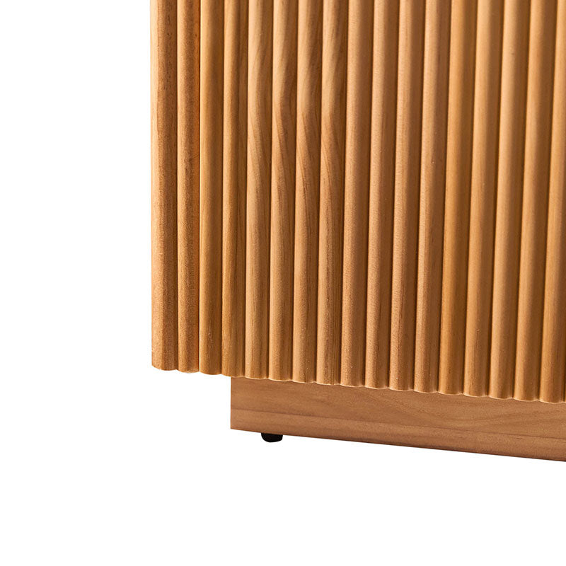 Mack Modern Fluted Solid Wood Sideboard with Elegant Storage Solution
