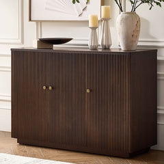 Mack Modern Fluted Solid Wood Sideboard with Elegant Storage Solution