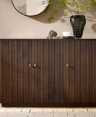 Mack Modern Fluted Solid Wood Sideboard with Elegant Storage Solution