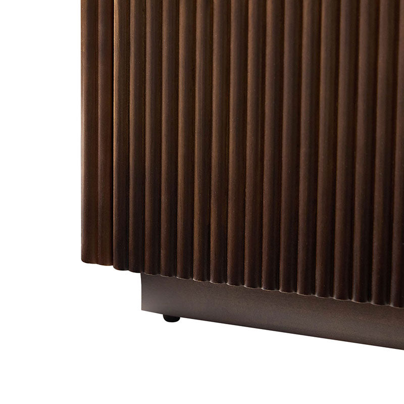 Mack Modern Fluted Solid Wood Sideboard with Elegant Storage Solution