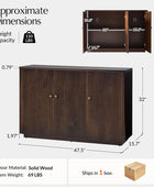 Mack Modern Fluted Solid Wood Sideboard with Elegant Storage Solution
