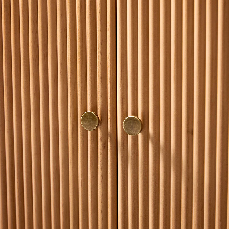 Mack Modern Fluted Solid Wood Sideboard with Elegant Storage Solution