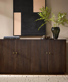 Mack Modern Fluted Solid Wood Sideboard with Elegant Storage Solution