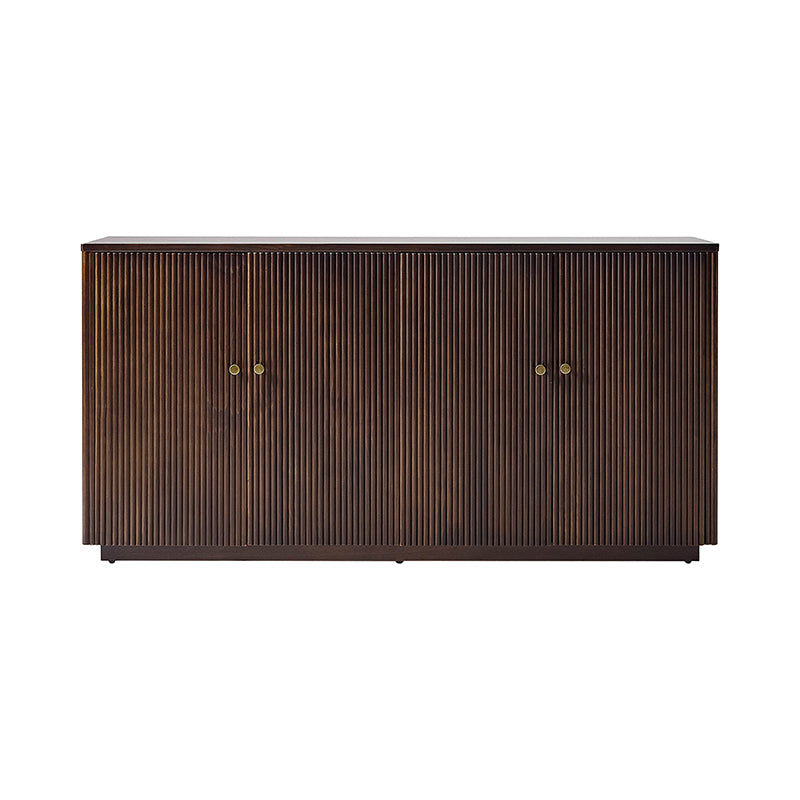 Mack Modern Fluted Solid Wood Sideboard with Elegant Storage Solution